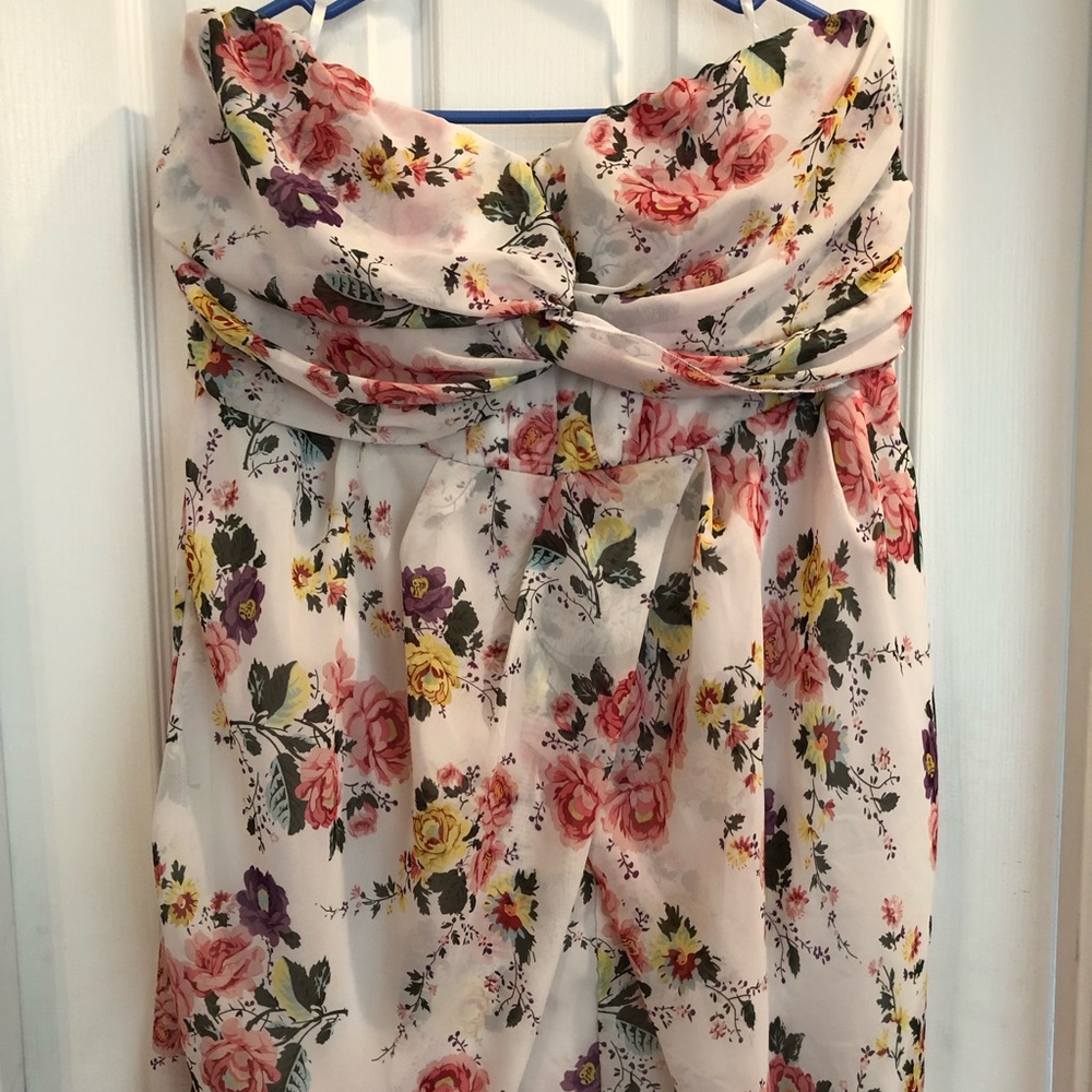 Plus size Strapless dress